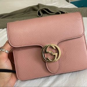 Gucci interlocking logo cross body mini square